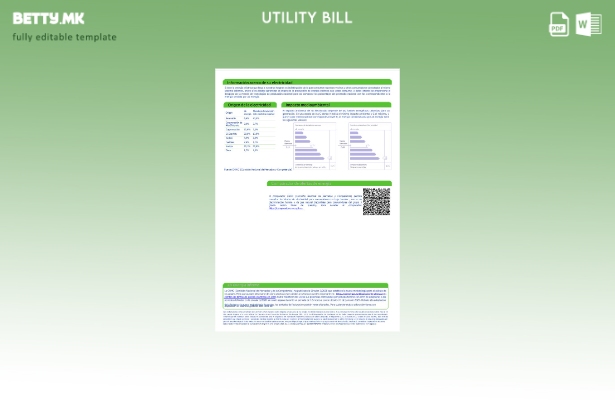 Модерен стил Шаблон на страница за комунални сметки Шпанија Abenergía